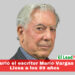 Murió el escritor Mario Vargas Llosa a los 89 años