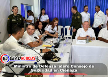 Ministro de Defensa lideró Consejo de Seguridad en Ciénaga