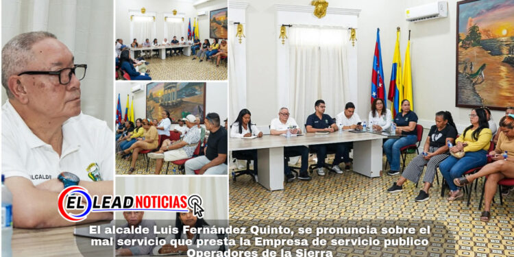 El alcalde Luis Fernández Quinto, se pronuncia sobre el mal servicio que presta la Empresa de servicio publico Operadores de la Sierra