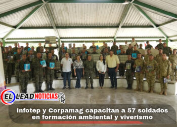 Infotep y Corpamag capacitan a 57 soldados en formación ambiental y viverismo