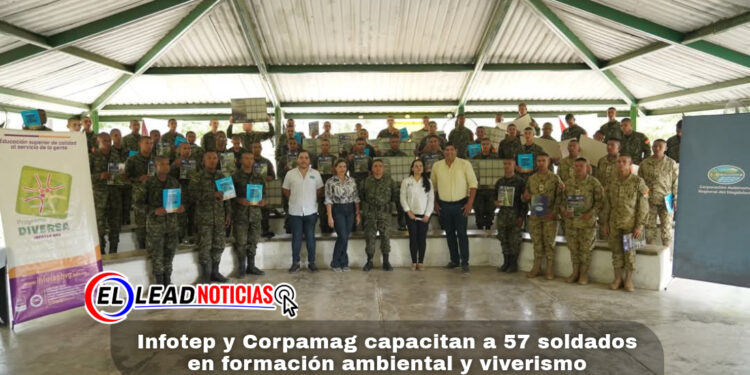 Infotep y Corpamag capacitan a 57 soldados en formación ambiental y viverismo