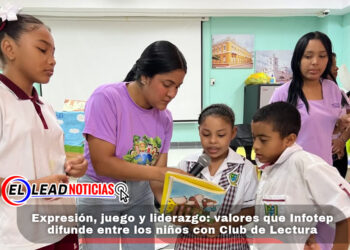 Expresión, juego y liderazgo: valores que Infotep difunde entre los niños con Club de Lectura
