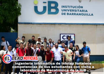 Ingeniería Informática de Infotep fortalece competencias de sus estudiantes con visita a laboratorio de Mecatrónica de la IUB