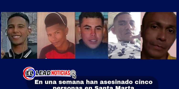 En una semana han asesinado cinco personas en Santa Marta