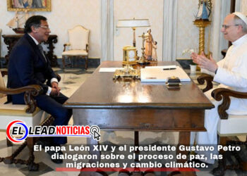 El papa León XIV y el presidente Gustavo Petro dialogaron sobre el proceso de paz, las migraciones y cambio climático.