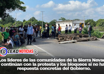 Los lideres de las comunidades de la Sierra Nevada, continúan con la protesta y los bloqueos si no hay respuesta concretas del Gobierno.