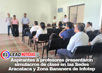 Aspirantes a profesores presentaron simulacros de clase en las Sedes Aracataca y Zona Bananera de Infotep