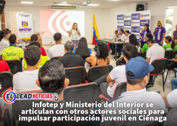 Infotep y Ministerio del Interior se articulan con otros actores sociales para impulsar participación juvenil en Ciénaga