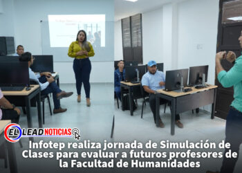 Infotep realiza jornada de Simulación de Clases para evaluar a futuros profesores de la Facultad de Humanidades