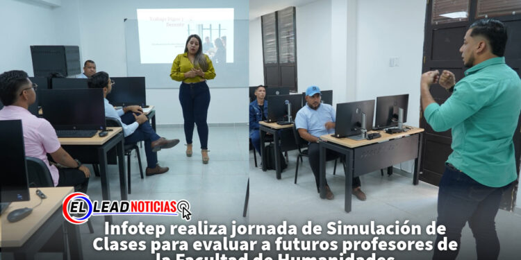 Infotep realiza jornada de Simulación de Clases para evaluar a futuros profesores de la Facultad de Humanidades
