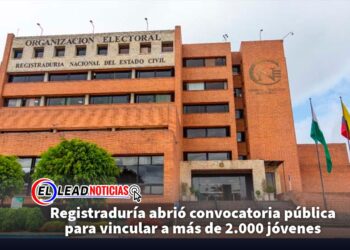 Registraduría abrió convocatoria pública para vincular a más de 2.000 jóvenes