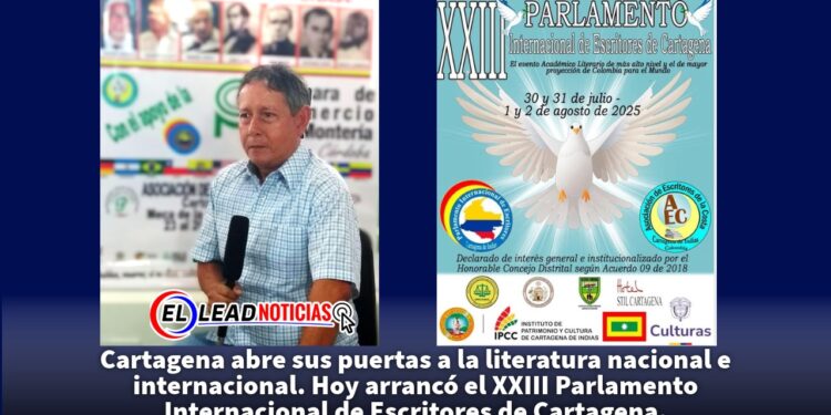 Cartagena abre sus puertas a la literatura nacional e internacional. Hoy arrancó el XXIII Parlamento Internacional de Escritores de Cartagena.