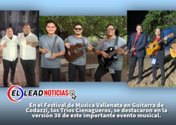 En el Festival de Musica Vallenata en Guitarra de Codazzi, los Tríos Cienagueros, se destacaron en la versión 38 de este importante evento musical.