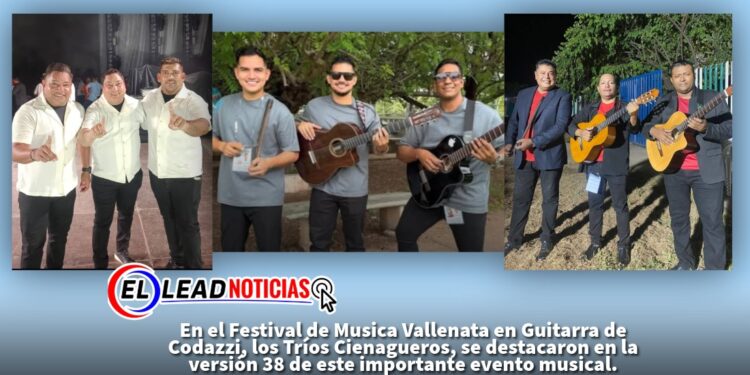 En el Festival de Musica Vallenata en Guitarra de Codazzi, los Tríos Cienagueros, se destacaron en la versión 38 de este importante evento musical.