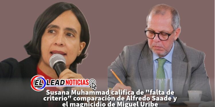 Susana Muhammad califica de «falta de criterio» comparación de Alfredo Saade y el magnicidio de Miguel Uribe