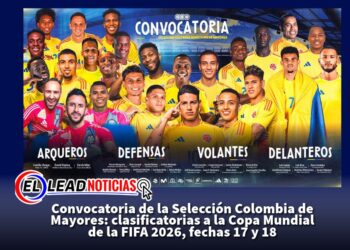 Convocatoria de la Selección Colombia de Mayores: clasificatorias a la Copa Mundial de la FIFA 2026, fechas 17 y 18