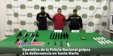 Operativo de la Policía Nacional golpea a la delincuencia en Santa Marta