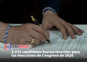 3.231 candidatos fueron inscritos para las elecciones de Congreso de 2026