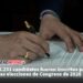 3.231 candidatos fueron inscritos para las elecciones de Congreso de 2026