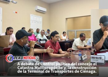 A debate de Control político del concejo el Catastro Multipropósito y  la construcción de la Terminal de Transportes de Ciénaga.