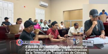 A debate de Control político del concejo el Catastro Multipropósito y  la construcción de la Terminal de Transportes de Ciénaga.