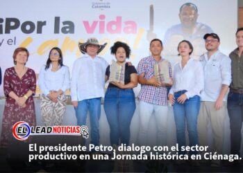 El presidente Petro, dialogo con el sector productivo en una Jornada histórica en Ciénaga.
