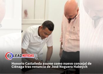 Honorio Castañeda asume como nuevo concejal de Ciénaga tras renuncia de José Noguera Habeych