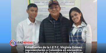 Estudiantes de la I.E.T.C. Virginia Gómez representarán a Colombia en encuentro internacional de investigación en México