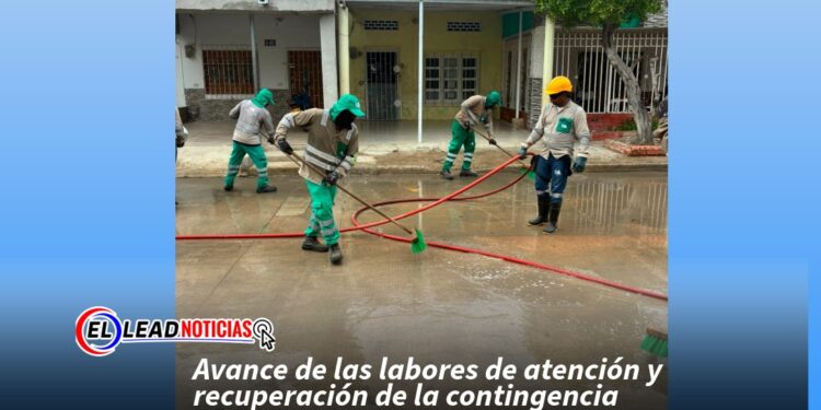 Avance de las labores de atención y recuperación de la contingencia