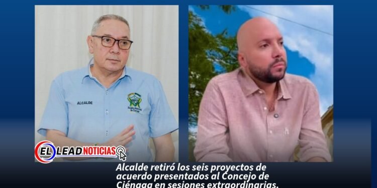 Alcalde retiró los seis proyectos de acuerdo presentados al Concejo de Ciénaga en sesiones extraordinarias.
