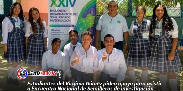 Estudiantes del Virginia Gómez piden apoyo para asistir a Encuentro Nacional de Semilleros de Investigación