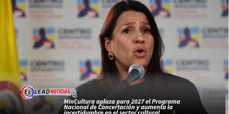 MinCultura aplaza para 2027 el Programa Nacional de Concertación y aumenta la incertidumbre en el sector cultural