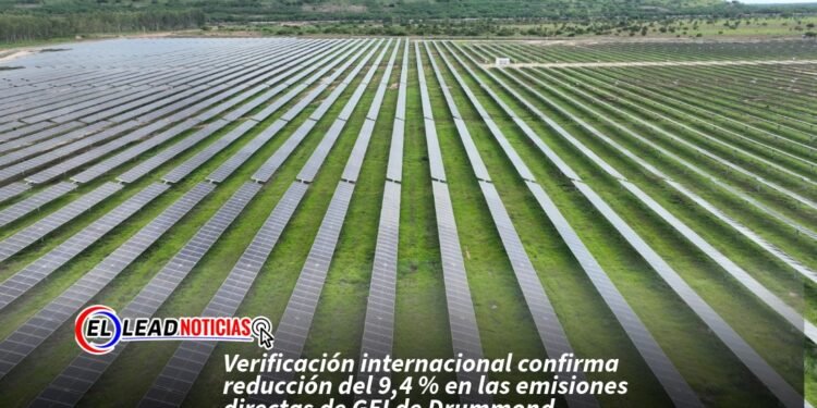 Verificación internacional confirma reducción del 9,4 % en las emisiones directas de GEI de Drummond